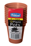 Whitefurze 10pc 3"/75mm Plant Pots